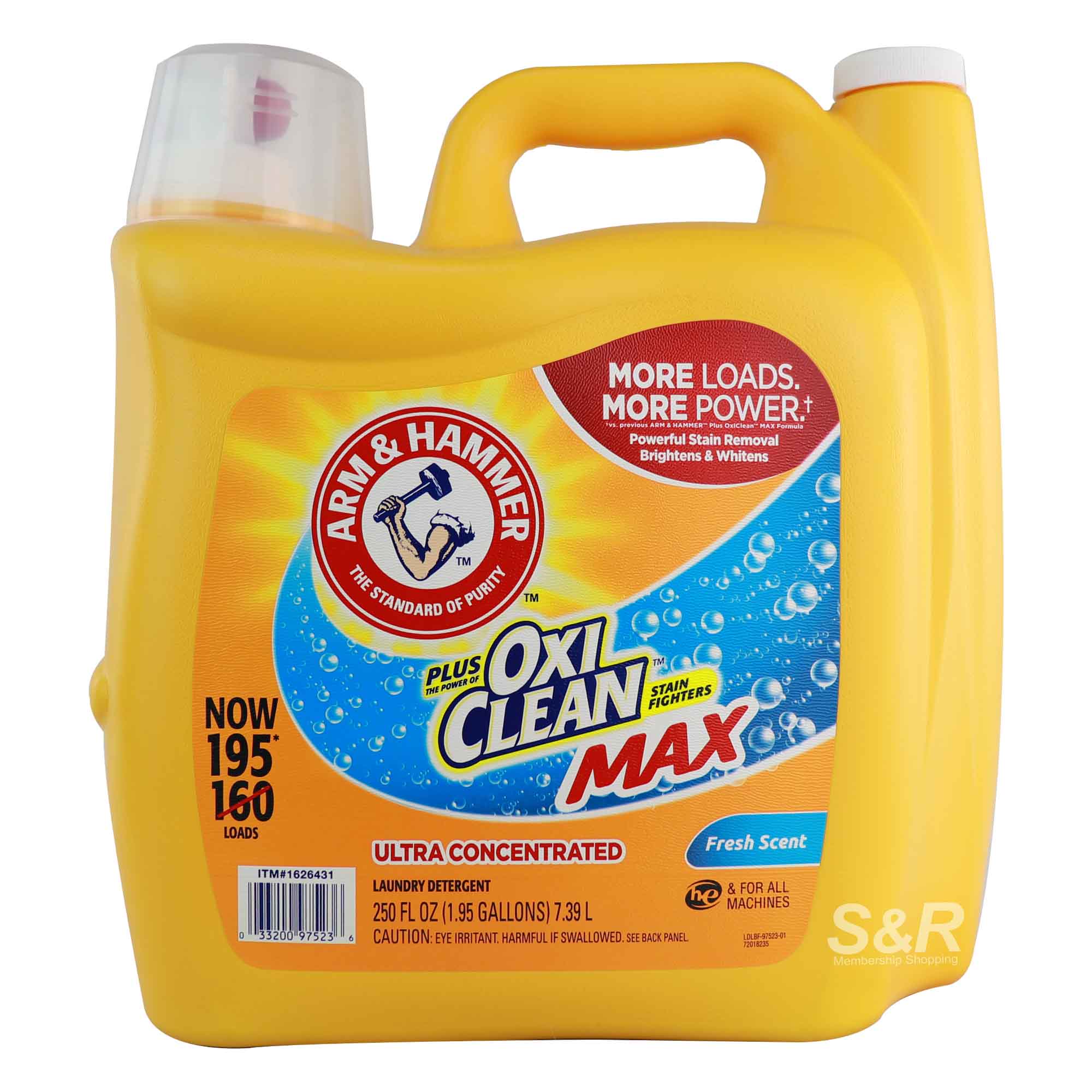 Arm & Hammer Plus OxiClean Fresh Scent Laundry Detergent 7.39L